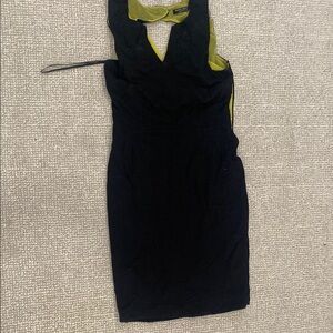 Marc New York Black Halter Sheath Dress